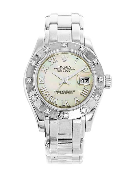 rolex madreperla bianco